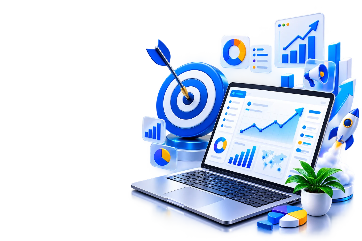 Google Ads PPC services dashboard showing campaign performance and conversions